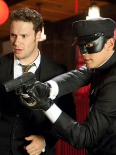 Seth Rogen and Jay Chou in “The Green Hornet”