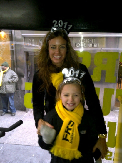 Kelly Bensimon and daughter Teddy Bensimon prepare to celebrate New Year’s Eve 2010, NYC, Dec. 31, 2010