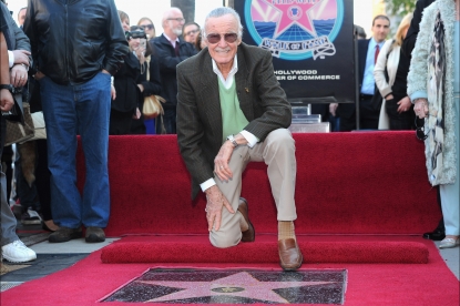 Stan Lee attends a ceremony honoring him with the 2,428th star on the Hollywood Walk of Fame in Hollywood, Calif. on January 4, 2011