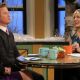 Kit Hoover and Marla Maples laugh over Billy Bush’s Donald Trump impression on the set of Access Hollywood Live in Los Angeles on January 5, 2011