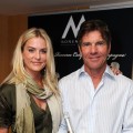 Dennis Quaid and his wife Kimberly Quaid pose at the 2011 DPA Golden Globes Gift Suite at the L’Ermitage Hotel in Beverly Hills, Calif. on January 13, 2011
