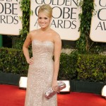 Carrie Underwood arrives at the 68th Annual Golden Globe Awards held at The Beverly Hilton hotel in Beverly Hills on January 16, 2011