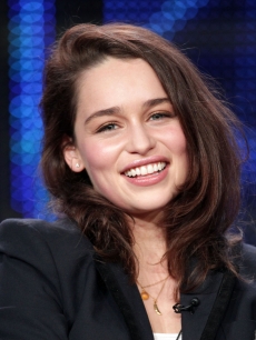 Emilia Clarke speaks during the “Game of Thrones” panel at the HBO portion of the 2011 Winter TCA press tour held at the Langham Hotel, Pasadena, January 7, 2011