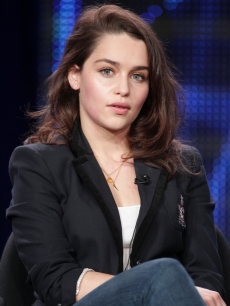 Emilia Clarke speaks during the “Game of Thrones” panel at the HBO portion of the 2011 Winter TCA press tour held at the Langham Hotel, Pasadena, January 7, 2011