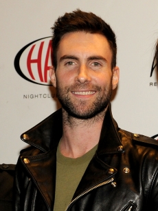 Adam Levine hits the red carpet before Maroon 5 perform at HAZE Nightclub at ARIA Resort & Casino, Las Vegas, Jan. 8, 2010