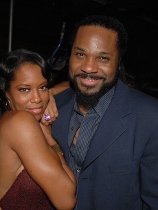 Regina King and Malcolm-Jamal Warner attend the after party following the premiere of “This Christmas” on November 12, 2007 in Hollywood