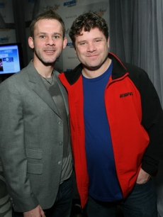 Dominic Monaghan and Sean Astin stop by the Access Hollywood “Stuff You Must…” Lounge by On 3 Productions at the Sofitel Hotel in LA on January 14, 2011 