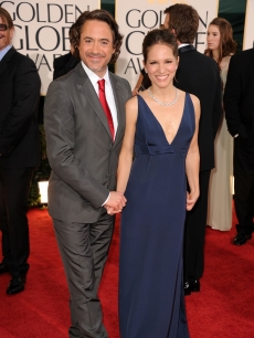 Robert Downey Jr. and producer Susan Downey arrive at the 68th Annual Golden Globe Awards held at The Beverly Hilton hotel, Beverly Hills, January 16, 2011