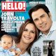 John Travolta and Kelly Preston on the cover of Britain’s HELLO! magazine with son Benjamin  on January 12, 2011