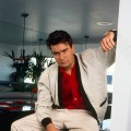 Charlie Sheen poses for a portrait in Malibu, Aug. 2, 1990
