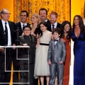 The cast of “Modern Family” accept their award for Outstanding Performance by an Ensemble in a Comedy Series award, during the 17th Annual Screen Actors Guild Awards held at The Shrine Auditorium, Los Angeles, January 30, 2011