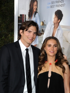 Ashton Kutcher and Natalie Portman arrive at Paramount Pictures’ “No Strings Attached” premiere at Regency Village Theater in LA on January 11, 2011 