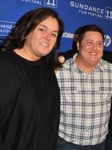Rosie O’Donnell and Chaz Bono attend the “Becoming Chaz” premiere at the Prospect Square Theatre during the 2011 Sundance Film Festival in Park City, Utah on January 23, 2011 
