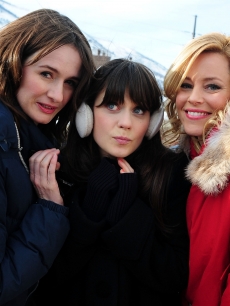 Emily Mortimer,Zooey Deschanel and Elizabeth Banks are spotted at the Sundance Film Festival in Park City, Utah on January 23, 2011 