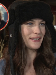Liv Tyler chats with Access Hollywood (Inset: Steven Tyler on ‘American Idol’)