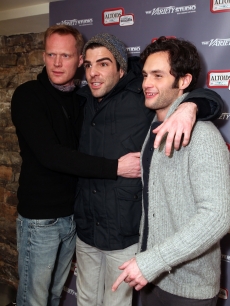 Paul Bettany, Zachary Quinto and Penn Badgley attend the Variety Studio at the Sundance Film Festival, Park City, Utah, Jan. 24, 2011