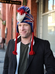Thomas Jane is spotted in Park City, Utah on January 26, 2011