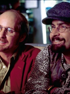 Emilio Estevez (as Jim Mitchell) and Charlie Sheen (as Artie Mitchell) in the docudrama “Rated X,” Showtime, Jan. 2000