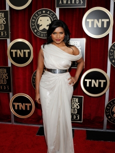 “The Office’s” Mindy Kaling arrives at the 17th Annual Screen Actors Guild Awards held at The Shrine Auditorium in LA on January 30, 2011 