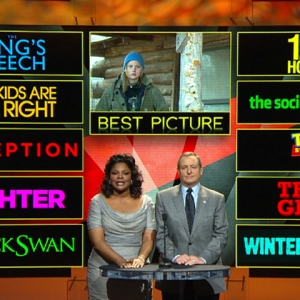 Mo’Nique and Academy president Tom Sherak announce the nominations for the 83rd Annual Academy Awards on January 25, 2011
