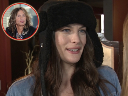 Liv Tyler chats with Access Hollywood (Inset: Steven Tyler on ‘American Idol’)