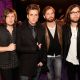 Matthew Followill, Jared Followill, Caleb Followill and Nathan Followill of Kings of Leon attend the MTV Europe Awards 2010 at the La Caja Magica in Madrid on November 7, 2010
