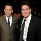 Jon Cryer and Charlie Sheen pose in the audience during the 35th Annual People’s Choice Awards held at the Shrine Auditorium on January 7, 2009 in Los Angeles