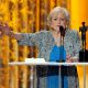 Betty White, winner of Outstanding Performance by a Female Actor in a Comedy Series award for “Hot in Cleveland,” speaks onstage during the 17th Annual Screen Actors Guild Awards held at The Shrine Auditorium, Los Angeles, January 30, 2011