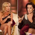 “Real Housewives” Camille Grammer and Kyle Richards during Bravo’s reunion special on February 1, 2011 