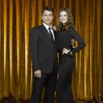 James Franco and Anne Hathaway pose with the Oscar statuettes as they get prepped to co-host the 83rd Annual Academy Awards at the Kodak Theatre in Hollywood, Calif. on Sunday, February 27, 2011