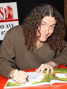 Weird Al Yankovic promotes his new book, “When I Grow Up,” at Bookends Bookstore in Ridgewood, New Jersey, on February 2, 2011