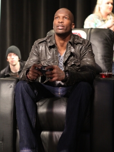 Chad Ochocinco attends the EA Sports Madden Bowl XLV at The Glass Cactus in Grapevine, Texas, on February 3, 2011