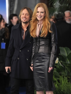 Keith Urban and Nicole Kidman attend the premiere of “Just Go With It” at the Ziegfeld Theatre in New York City on February 8, 2011 