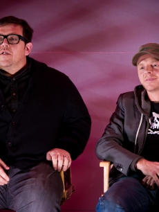 Nick Frost and Simon Pegg attend the Apple Meet The Filmakers event at the Apple Store, Regent Street, London, February 9, 2011