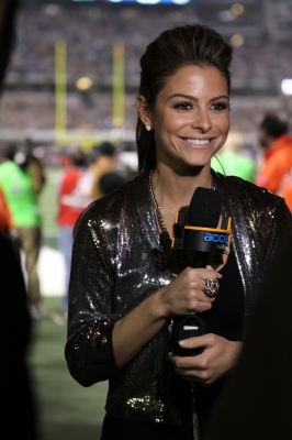 Maria Menounos is set for the big game at Super Bowl XLV in Dallas, Texas, on February 6, 2011
