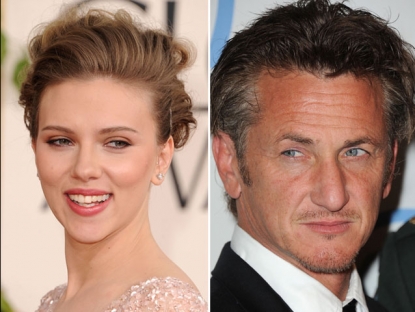 Scarlett Johansson and Sean Penn 