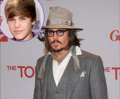 Johnny Depp, insert: Justin Bieber
