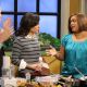 Food Network star Sunny Anderson shares her Super Bowl snack recipes with Billy Bush and Kit Hoover on Access Hollywood Live on January 31, 2011