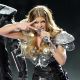Fergie of The Black Eyed Peas performs during the Bridgestone Super Bowl XLV Halftime Show at Dallas Cowboys Stadium in Arlington, Texas on February 6, 2011
