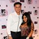 “Jersey Shore” stars Pauly D and Snooki attend the MTV Europe Music Awards 2010 at La Caja Magica on November 7, 2010 in Madrid, Spain