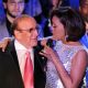 Clive Davis and Whitney Houston speak onstage at the 2011 Pre-GRAMMY Gala and Salute To Industry Icons Honoring David Geffen at Beverly Hilton in Beverly Hills, Calif., on February 12, 2011