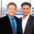 Access Hollywood’s Billy Bush & Access guest correspondent DJ Pauly D on the 2011 Grammys red carpet