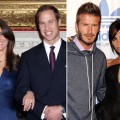 Kate Middleton, Prince William, David and Victoria Beckham