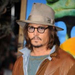 Johnny Depp arrives at the premiere of “Rango” at Regency Village Theater in Los Angeles on February 14, 2011 