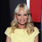 Kristin Chenoweth poses backstage at the Milly by Michelle Smith Fall 2011 fashion show during Mercedes-Benz Fashion Week at The Stage at Lincoln Center, NYC, February 16, 2011
