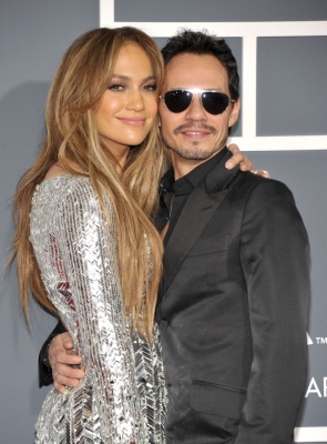 Jennifer Lopez and Marc Anthony arrive at The 53rd Annual Grammy Awards held at Staples Center in Los Angeles on February 13, 2011