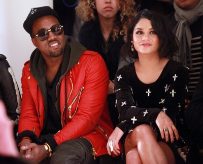 Kanye West and Vanessa Hudgens attend the Jeremy Scott Fall 2011 fashion show during Mercedes-Benz Fashion Week at Milk Studios in NYC, on February 16, 2011