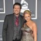 Blake Shelton and Miranda Lambert arrive for the 53rd Annual Grammy Awards at the Staples Center in Los Angeles on February 13, 2011