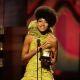 Esperanza Spalding expresses gratitude as she wins the coveted Best New Artist Award at the 53rd Annual Grammy Awards on February 13, 2011