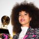 Esperanza Spalding poses with her award during the 53nd annual Grammy Awards in Los Angeles on February 13, 2011